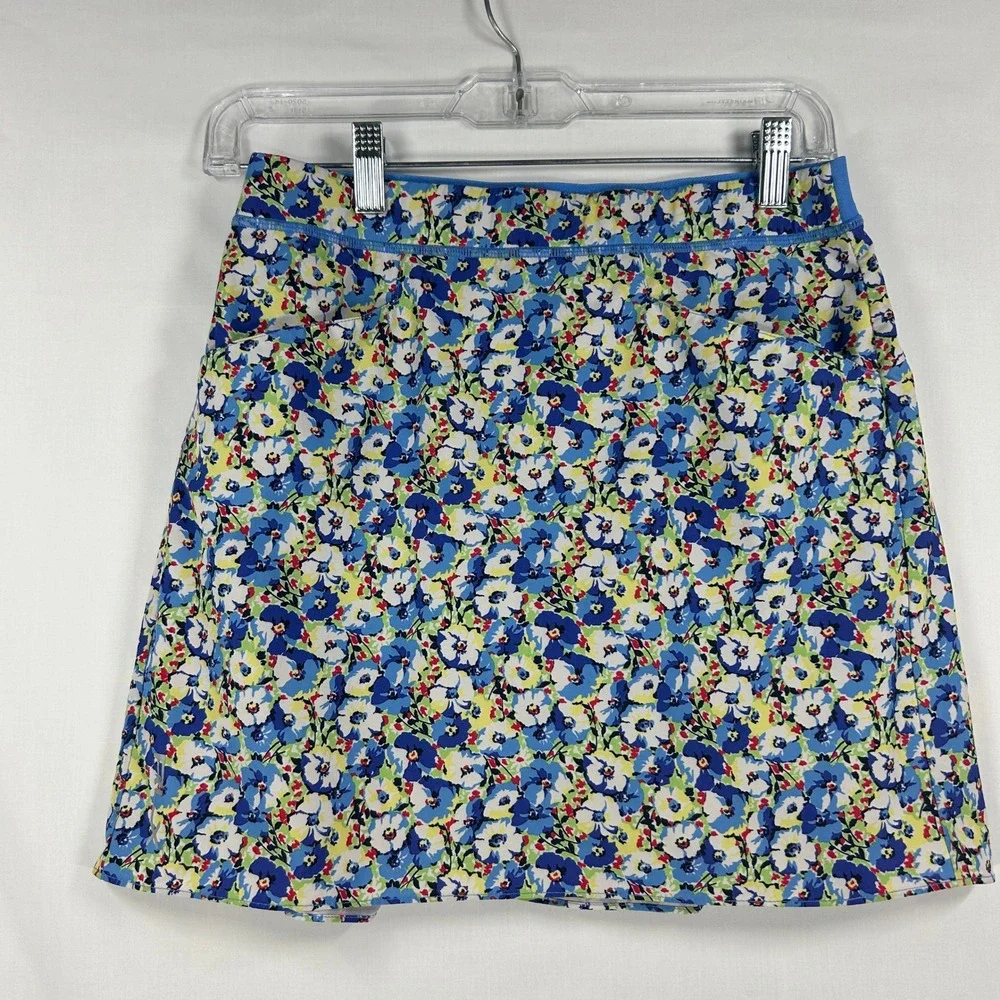 RLX Ralph Lauren Blue Floral Athletic Skort Size XL (16)
